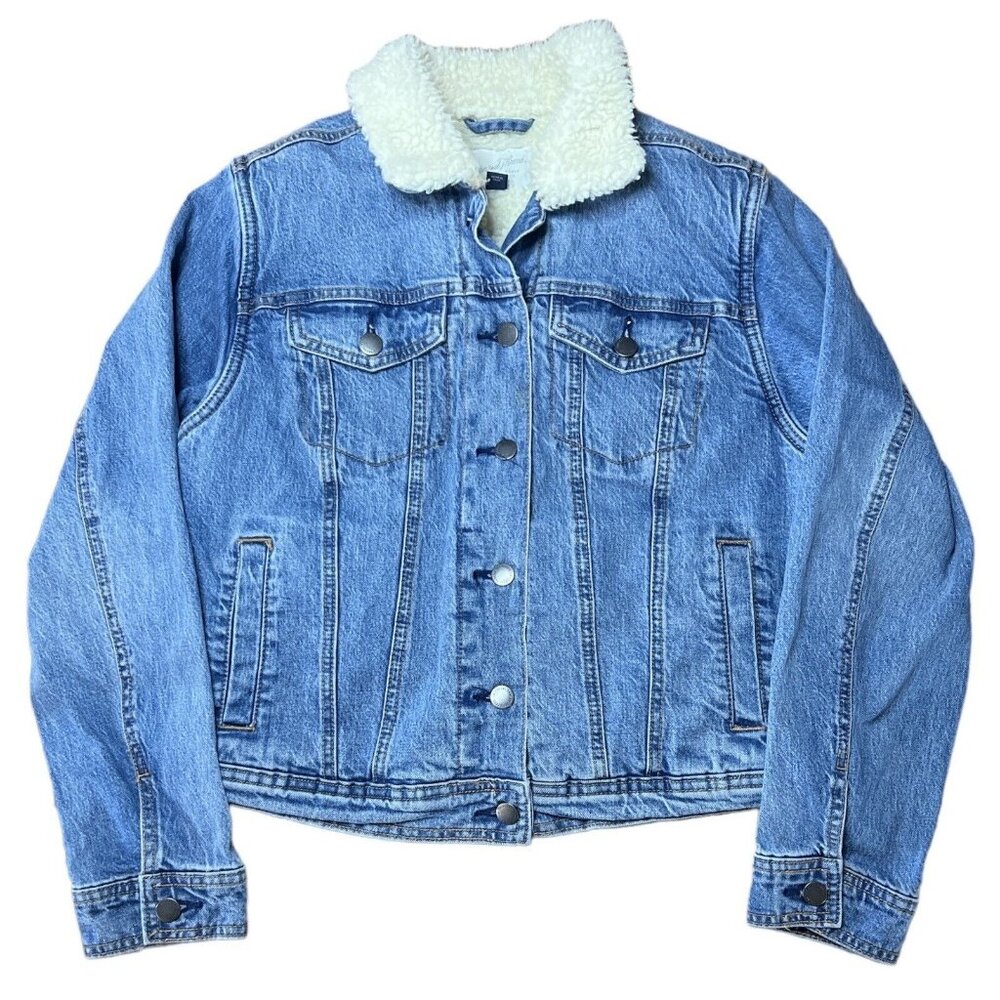 Universal Thread Sherpa Lined Jean Jacket Women's Size Small Excellent ($70)